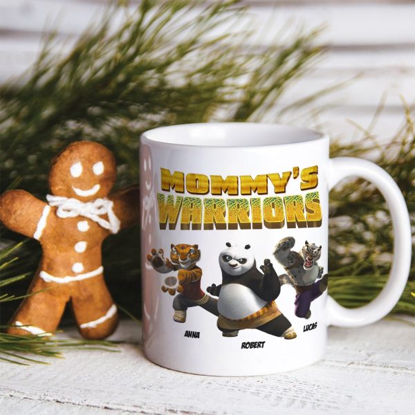Personalized Gifts For Mom Coffee Mug Mommy's Warriors 02HTTI200324