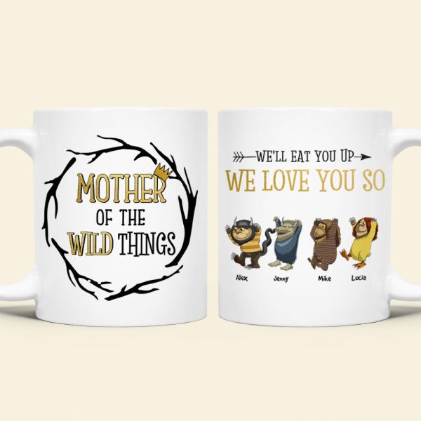 Personalized Gifts For Mom Coffee Mug Mother Of The Wild Things 02NAHN270324