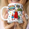 Personalized Gifts For Mom Coffee Mug Super Mom And Kids Mother's Day