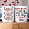 Personalized Gifts For Mom Coffee Mug Thanks For Wiping Our Butt