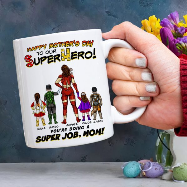 Personalized Gifts For Mom Coffee Mug You're Doing A Super Job Mom 07ACDT190324PA