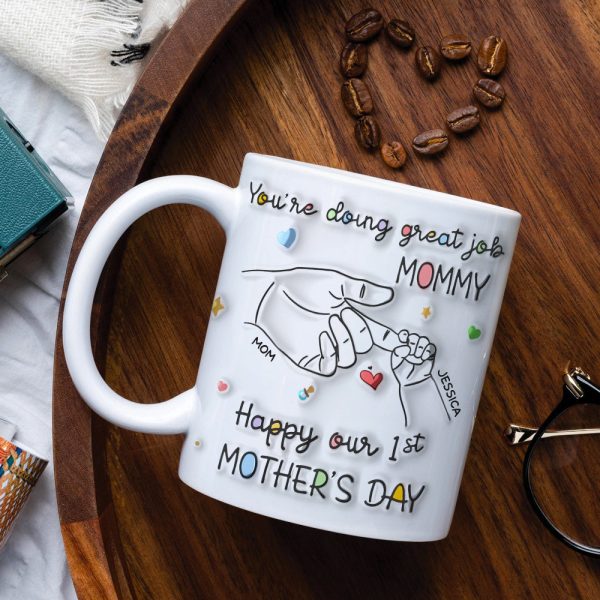 Personalized Gifts For Mom Coffee Mug You're Doing Great Job Mommy 02NAPU140324