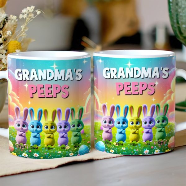 Personalized Gifts For Mom Easter Day Coffee Mug Bunny Peeps 021TGMH070325