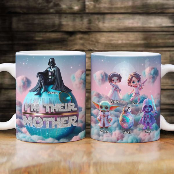 Personalized Gifts For Mom Mug, Dreamy Iridescent Galaxy 02QHLU310325