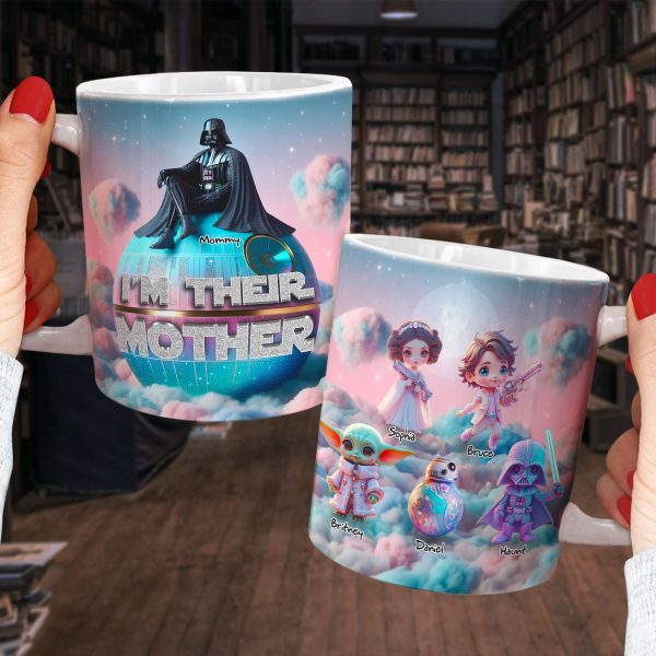 Personalized Gifts For Mom Mug, Dreamy Iridescent Galaxy 02QHLU310325