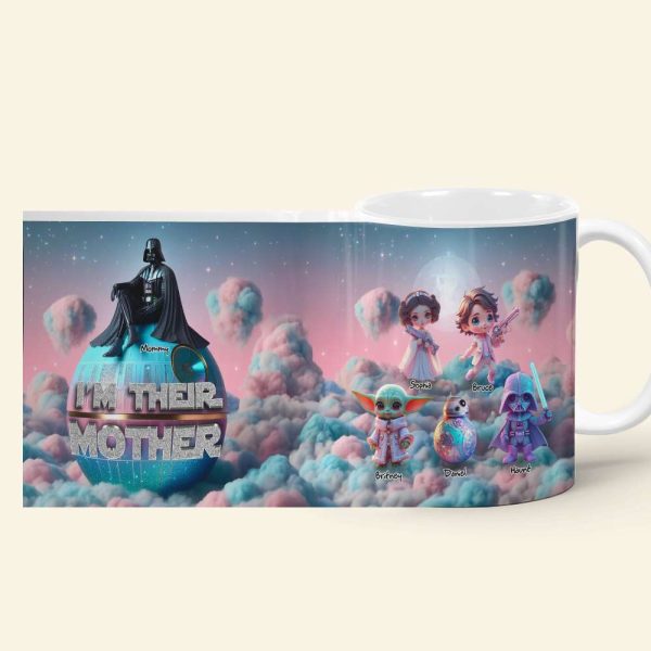 Personalized Gifts For Mom Mug, Dreamy Iridescent Galaxy 02QHLU310325