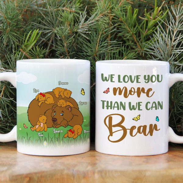 Personalized Gifts For Mother Coffee Mug We Love You Than We Can Bear