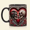 Personalized Gifts For Skull Couple Coffee Mug 03ohti041224