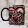 Personalized Gifts For Skull Couple Coffee Mug 03ohti041224