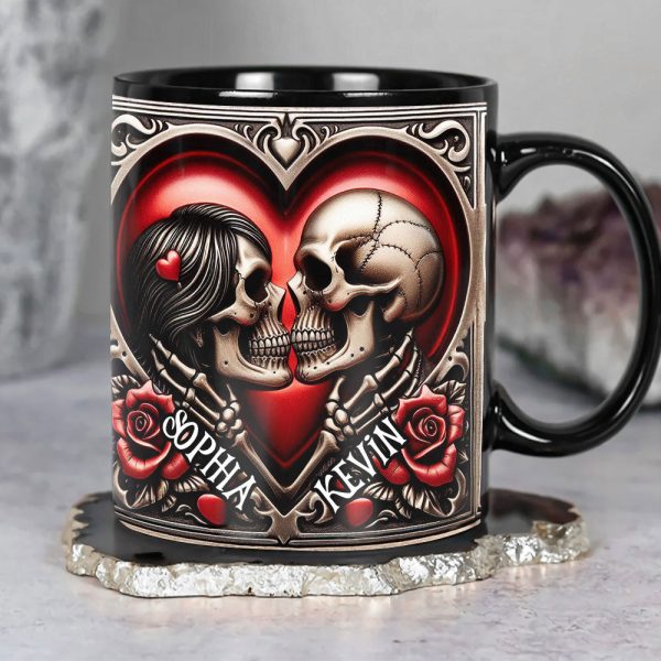 Personalized Gifts For Skull Couple Coffee Mug 03ohti041224
