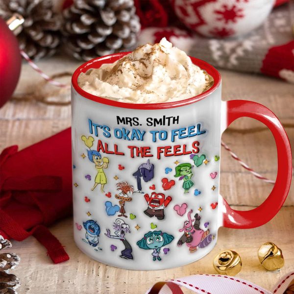 Personalized Gifts For Teacher Accent Mug All The Feels 01XQMH080824