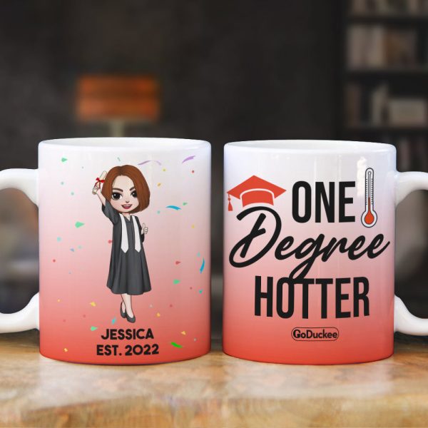 Personalized Graduation White Mug - One Degree Hotter