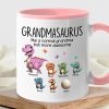 Personalized Grandmasaurus Ceramic Mug - Unique Grandma Gift