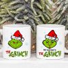Personalized Green Character Couple Mug, Christmas Gift For Couples