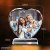 Personalized Heart Crystal Photo Keepsake