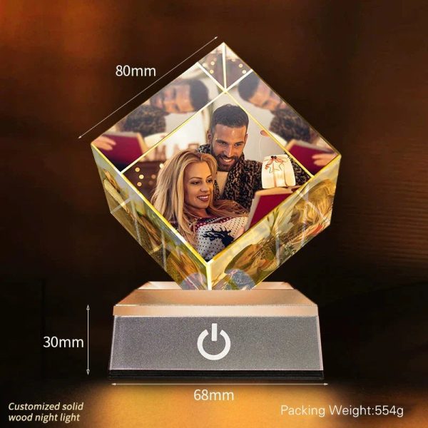 Personalized Heart Crystal Photo Keepsake