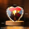 Personalized Heart Crystal Photo Keepsake