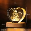 Personalized Heart Crystal Photo Keepsake