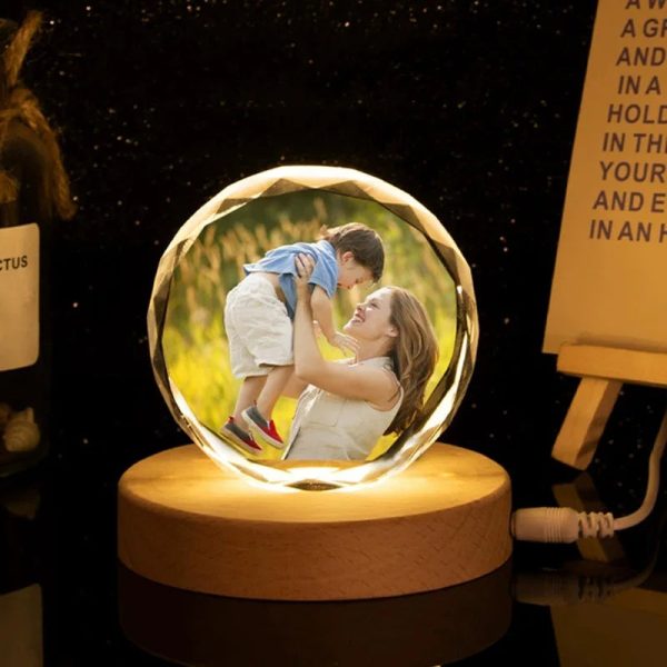 Personalized Heart Crystal Photo Keepsake