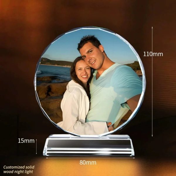 Personalized Heart Crystal Photo Keepsake