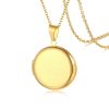 Personalized Heart Locket Necklace with Custom Photo and Name