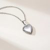 Personalized Heart Locket Necklace with Custom Photo and Name