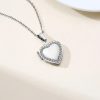 Personalized Heart Locket Necklace with Custom Photo and Name