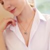 Personalized Heart Name and Birthstone Necklace