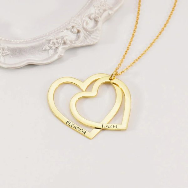 Personalized Heart Name Necklace in Stainless Steel