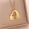Personalized Heart Name Necklace in Stainless Steel