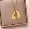 Personalized Heart Name Necklace in Stainless Steel