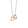 Personalized Heart Name Pendant Necklace with Rose Gift Box