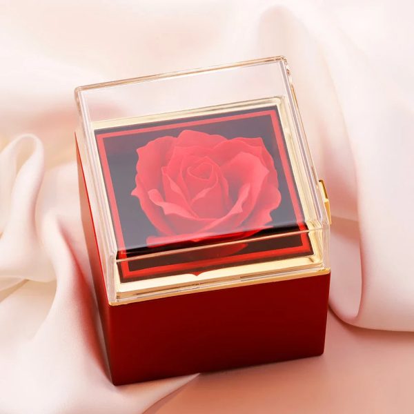 Personalized Heart Name Pendant Necklace with Rose Gift Box