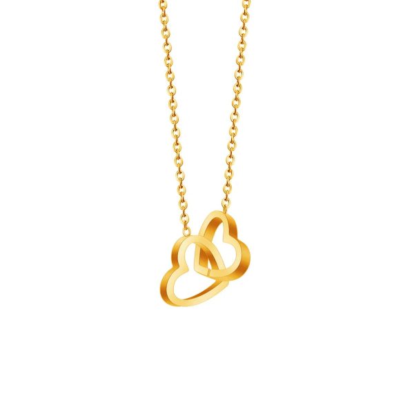 Personalized Heart Name Pendant Necklace with Rose Gift Box
