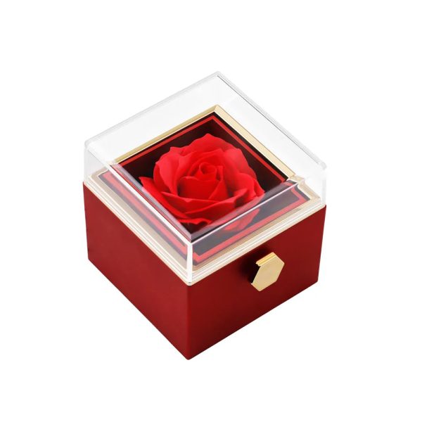 Personalized Heart Name Pendant Necklace with Rose Gift Box