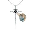 Personalized Heart Photo Projection Necklace with 100 Languages