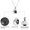Personalized Heart Photo Projection Necklace with 100 Languages