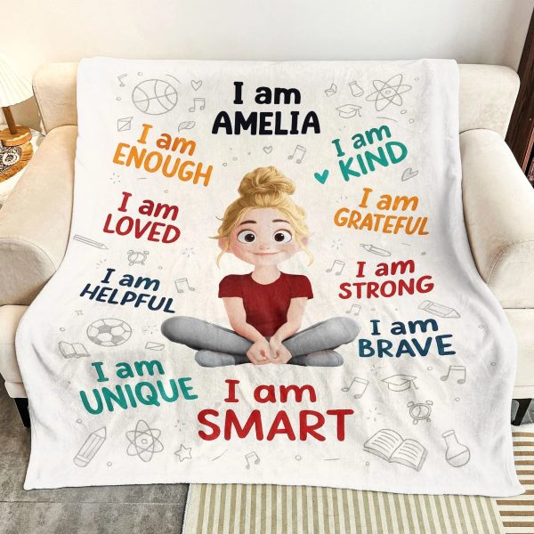 Personalized Kids Affirmation Mug Cute Cartoon Character, Daily Confidence Boost Gift for Children