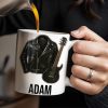 Personalized Leather Jacket and Guitar Design - Personalized Custom Coffee Mug - FAM331_MG