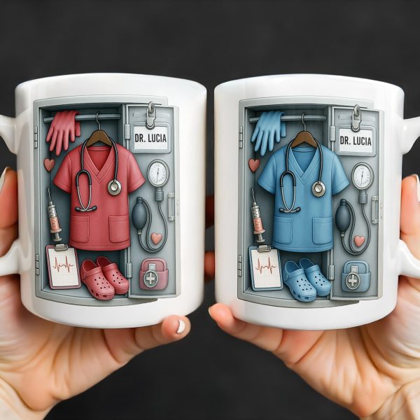 Personalized Medical Professional Essentials Design - Personalized Custom Coffee Mug - DOC068_MG