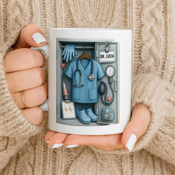 Personalized Medical Professional Essentials Design - Personalized Custom Coffee Mug - DOC068_MG
