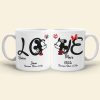 Personalized Mouse Couple Mug, Gift For Couples