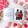 Personalized Mr & Mrs Coffee Mugs, Husband and Wife Mr and Mrs Mug, Anniversary Gift for him, Gift for her
