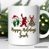 Personalized Mug Bigfoot Buffalo Plaid Christmas, Sasquatch Holiday Decoration Personalized Mug Bigfoot Buffalo Plaid Christmas, Sasquatch Holiday Decoration