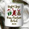 Personalized Mug Bigfoot Buffalo Plaid Christmas, Sasquatch Holiday Decoration Personalized Mug Bigfoot Buffalo Plaid Christmas, Sasquatch Holiday Decoration