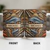 Personalized Mug For Fishing Enthusiasts - Personalized Custom Coffee Mug - FISH019_MG