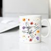 Personalized Mug for Mom & Grandma Meaningful Family Connection Gift with Custom Names & Hand-Holding Illustration