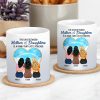 Personalized Mug for Mother and Daughters Heartwarming Family Gift with Custom Names, Great for Mother's Day or Family Gatherings
