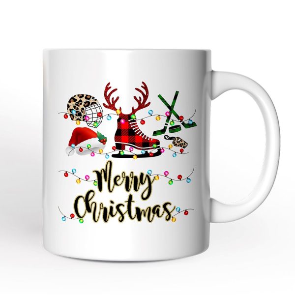 Personalized Mug Hockey Buffalo Plaid Christmas, Team and Coaches Gift Personalized Mug Hockey Buffalo Plaid Christmas, Team and Coaches Gift