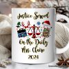 Personalized Mug Law and Legal Theme Buffalo Plaid Christmas, Lawyer and Paralegal Clerk Gift